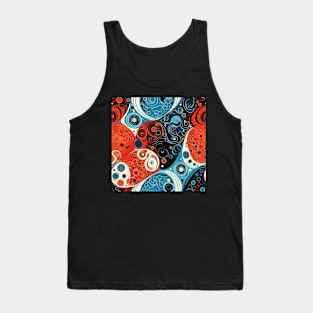 Abstract Swirls and Waves Effect illustration Tank Top